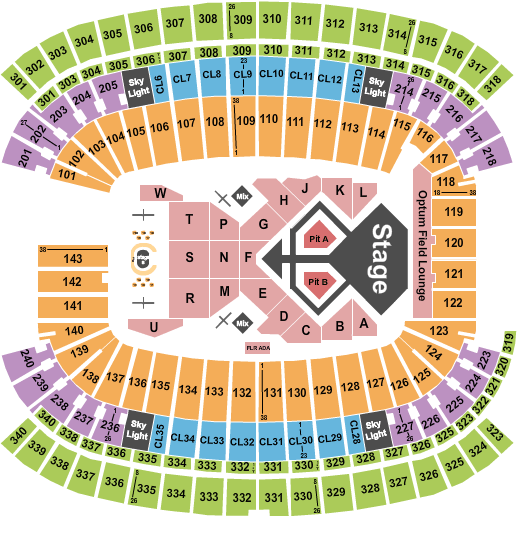 Gillette Stadium Chris Brown Seating Chart